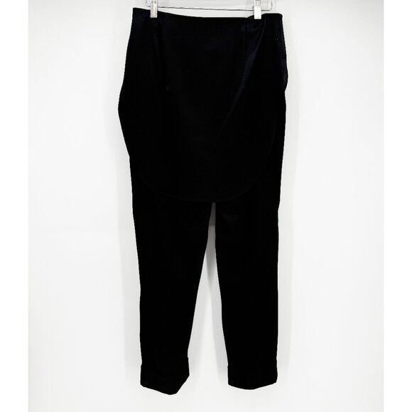 Hellessy Black Kooning satin trousers with shirttail overlay, size 4 - Picture 5 of 16